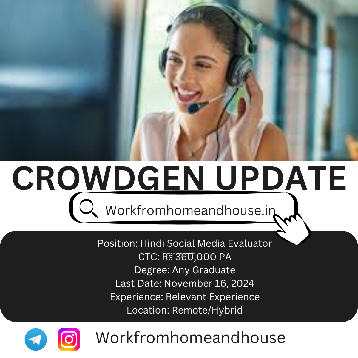 Crowdgen Work from Home Jobs 2024 | Social Media Evaluator.