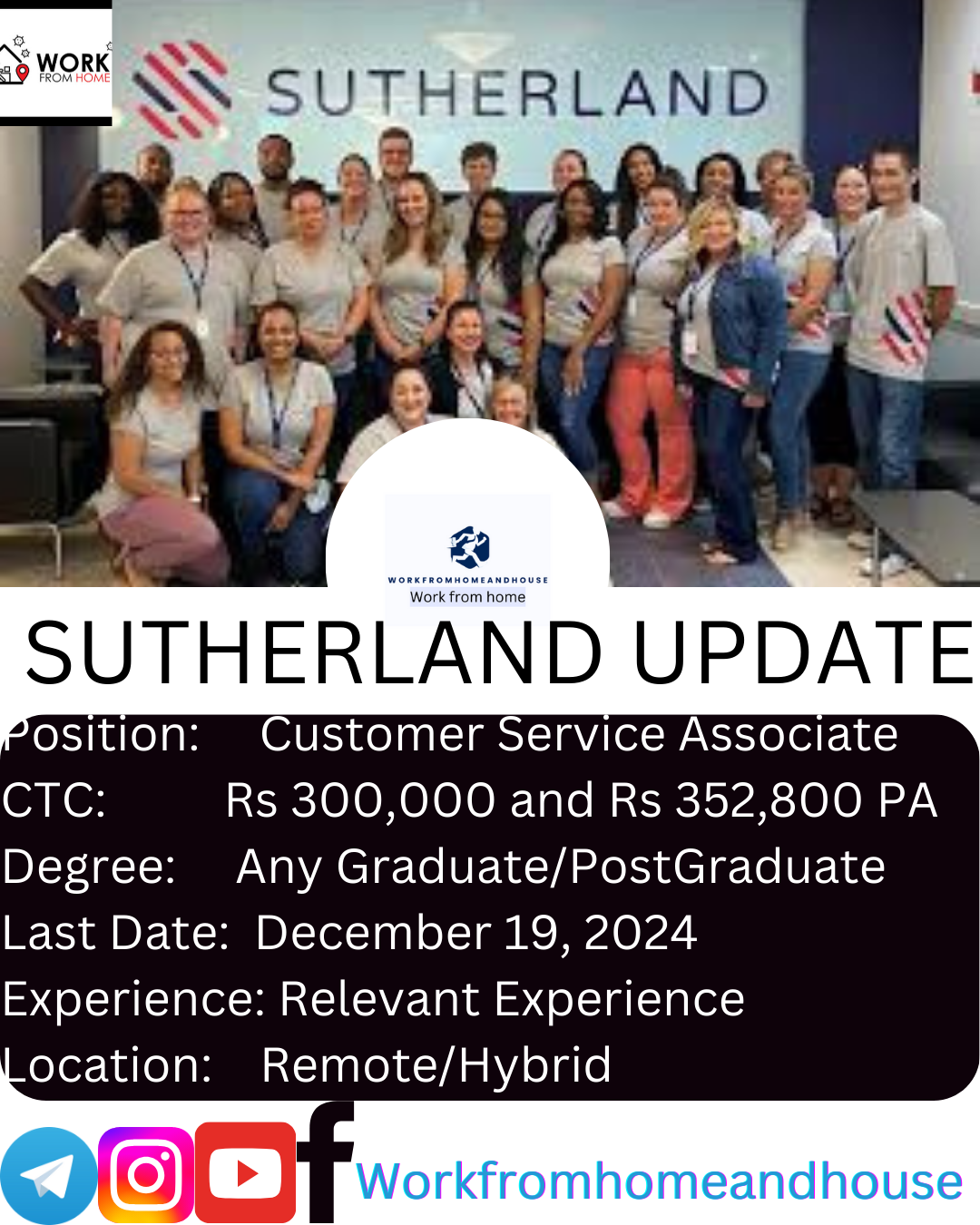 Sutherland Work From Home Jobs 2024 - Apply Now for Customer Service Roles in India.