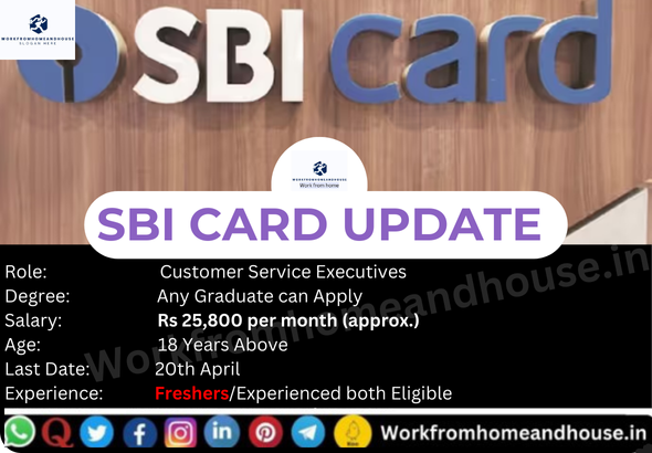 SBI Card Recruitment 2025 – Apply Online for Customer Service Executive Jobs in Gurugram.
