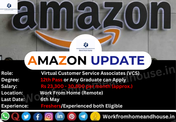 Amazon Virtual Customer Service Associate Work From Home Job 2025 - Apply Online