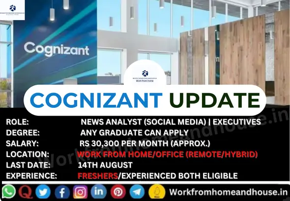 Cognizant hiring 2025 work from home and office jobs for graduates