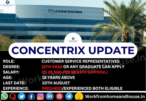 Hiring for Customer Service Representative at Concentrix Noida – Apply Online