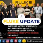 Fluke is hiring Customer Support Specialists for Work From Home and Office roles across India