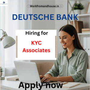 Deutsche Bank office building in Bangalore for KYC Associate hybrid job